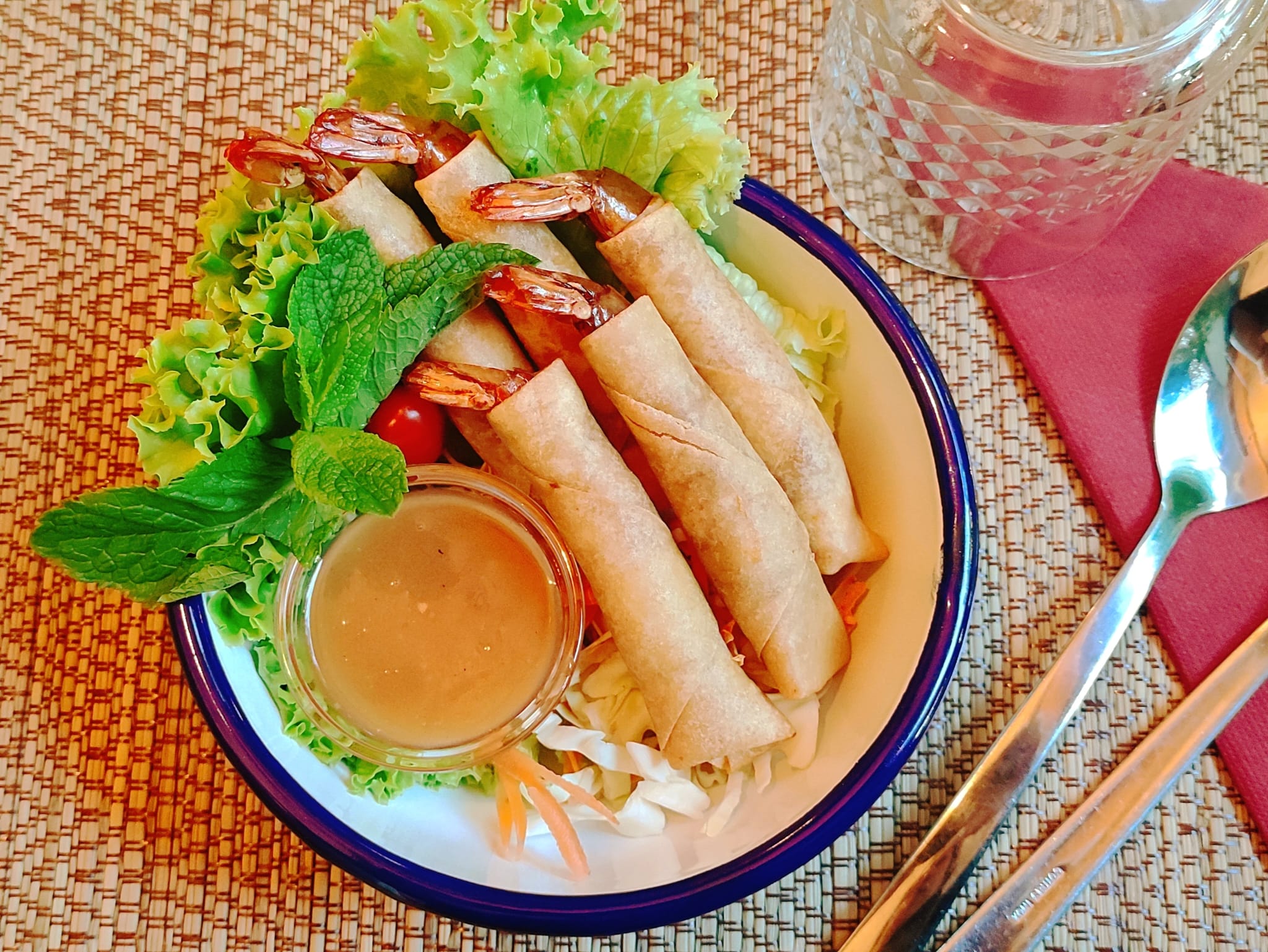 กุ้งพันแป้งทอด Koung peng tod